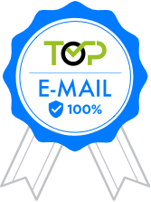 TOP NIC.br seal — 100% on the email test